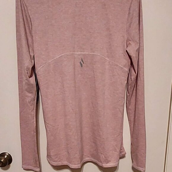 NWTs Skechers Los Angeles Activewear Pink/Lilac Long Sleeve Tee Crew Neck NEW L - Picture 3 of 11